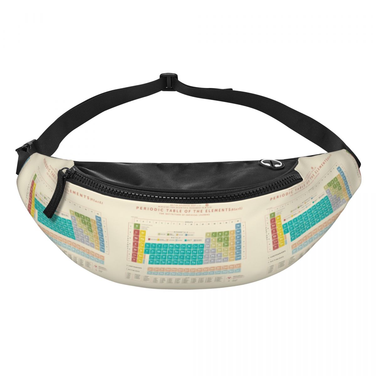 Travel Accessories Pouch For Women - Tas Pinggang Tabel Periodik Elemen Keren