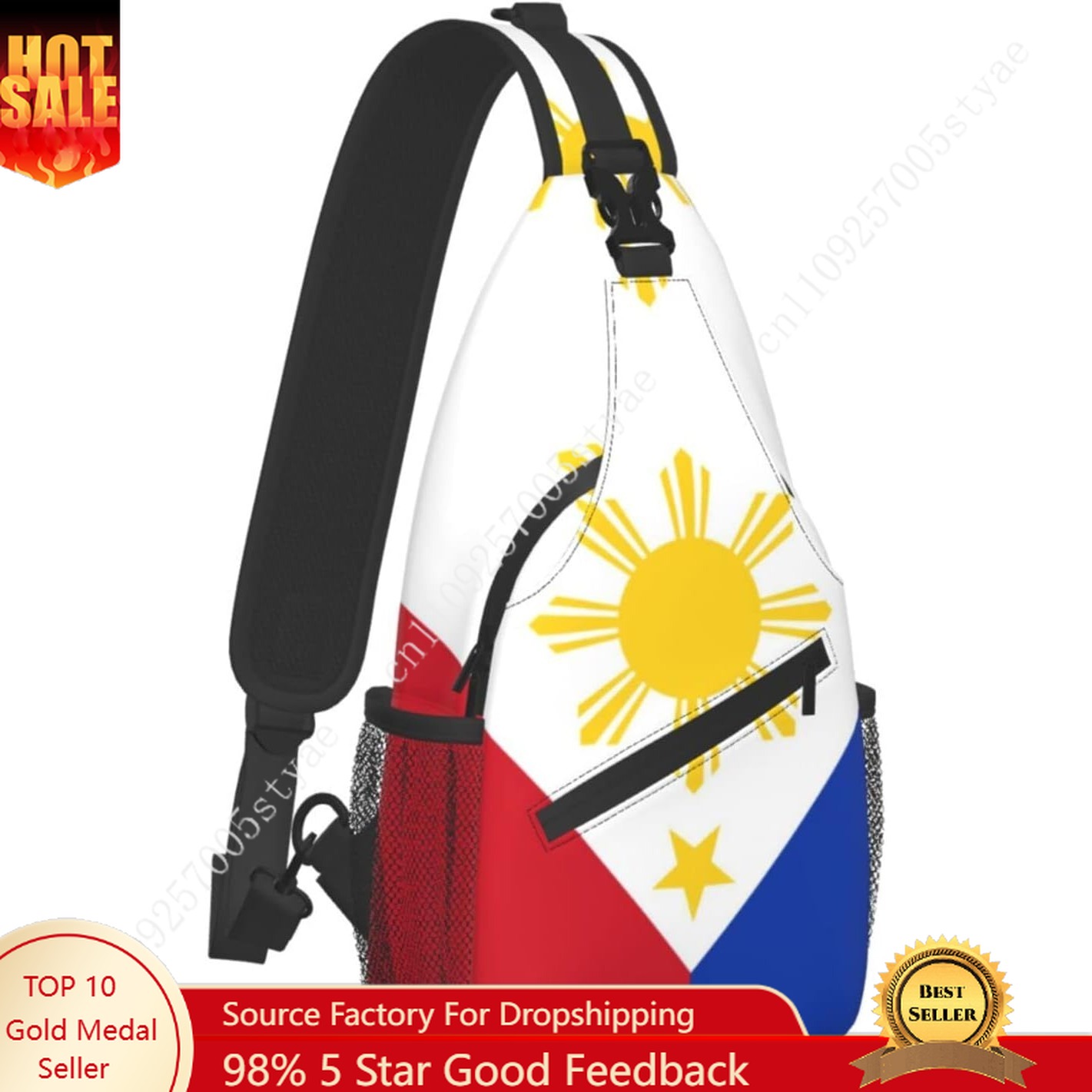 Travel Accessories Philippines - Tas Selempang Bendera Filipina Tas Dada