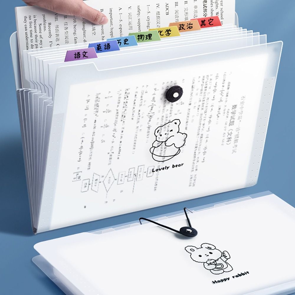 Document Organizer Folder - Kartun tahan air A4 File Folder