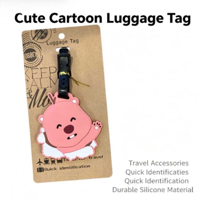 Travel Accessories Girly - Tag Bagasi Kawaii Pororo Loopy Beaver,