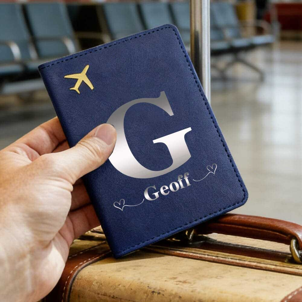 Travel Accessories Rfid - Dompet Paspor PU Custom Nama, Penutup