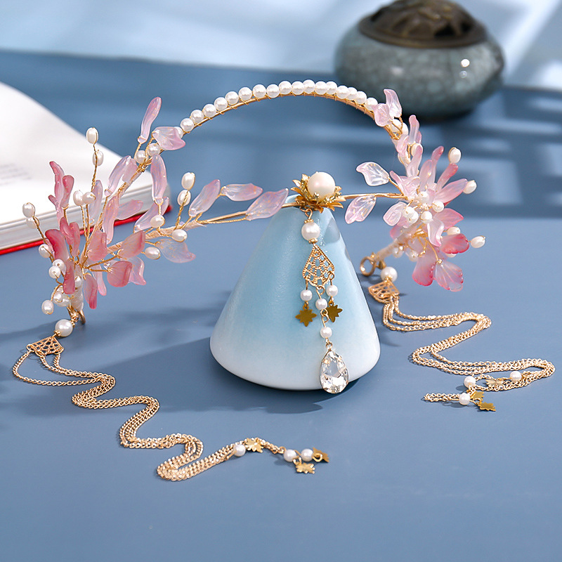 Travel Video Accessories - Bando anting palsu rumbai aksesori rambut