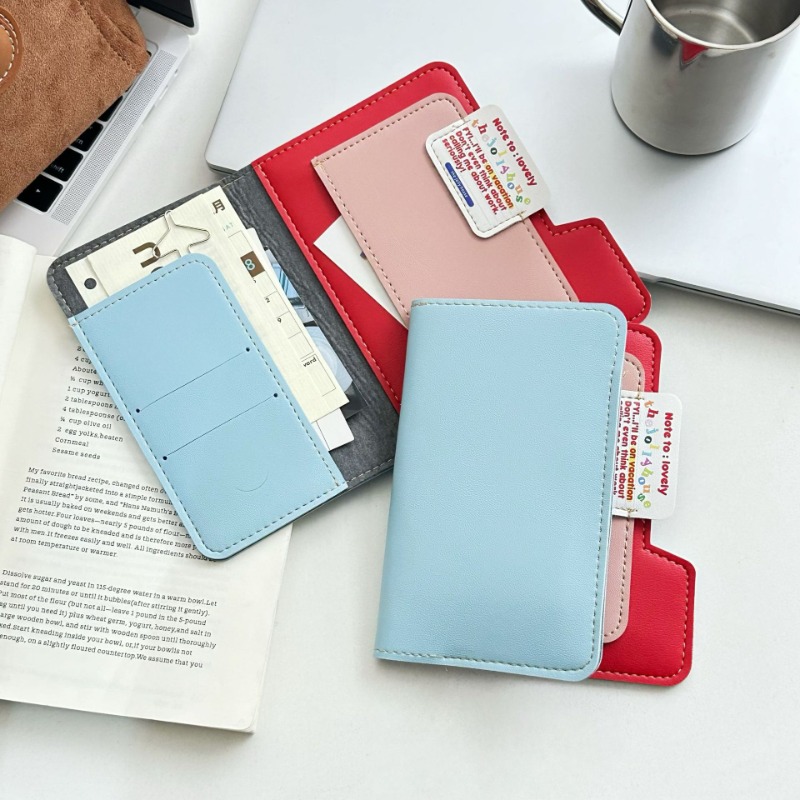 Travel Accessories Pouch For Women - Ins Blok Warna Tempat Paspor Dompet