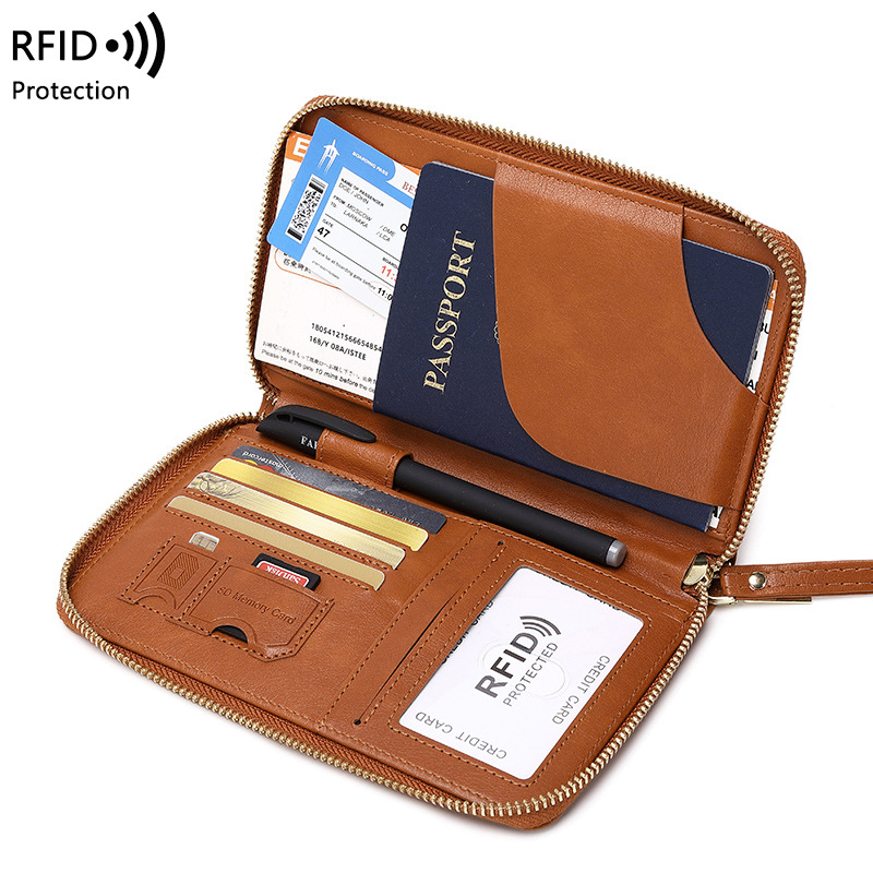 Travel Accessories Rfid - Penutup paspor kulit baru tempat kartu