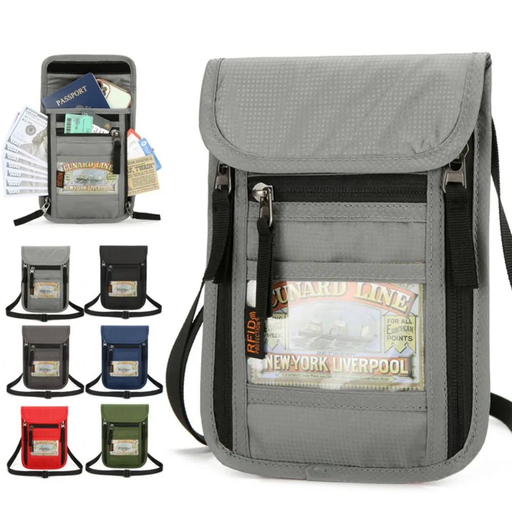 Travel Accessories Pouch For Women - Dompet Leher Anti Maling dengan Blokir
