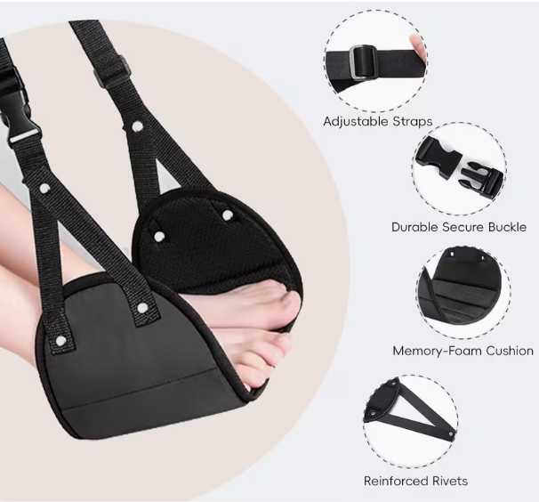 Travel Accessories Long Haul - Sandaran kaki yang dapat disesuaikan dengan