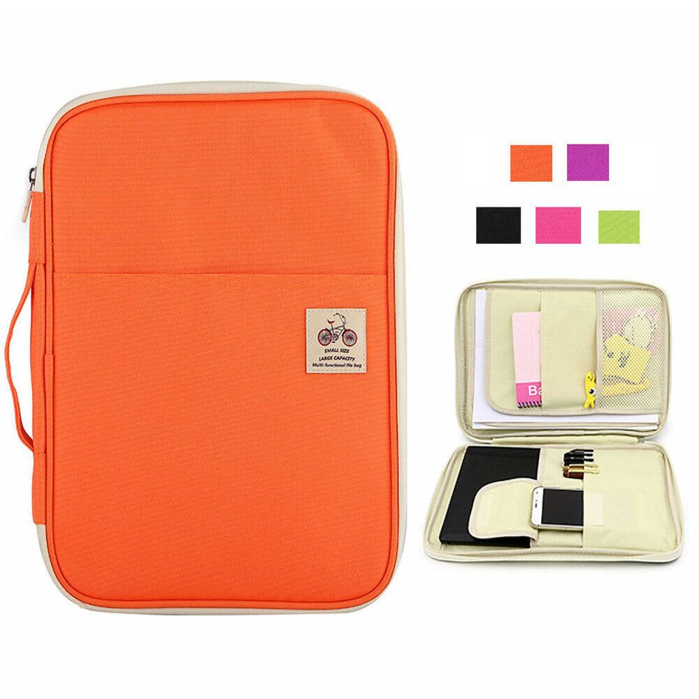 Document Organizer Folder - Tas Dokumen Organizer Beritsleting untuk Perjalanan,