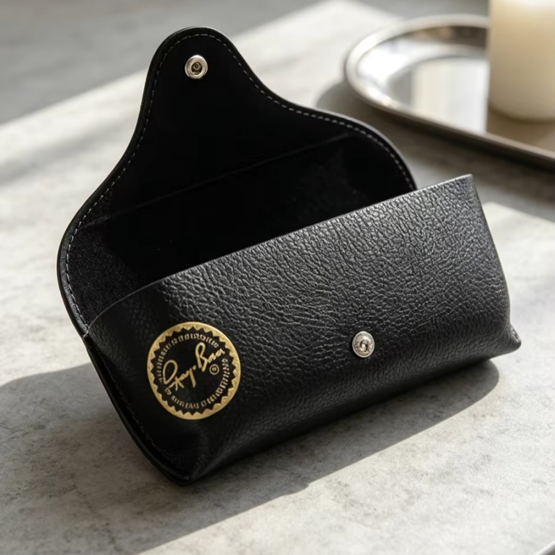 Travel Accessories Pouch For Women - Kotak Kacamata Kulit Ray-Ban, Kantong Snap