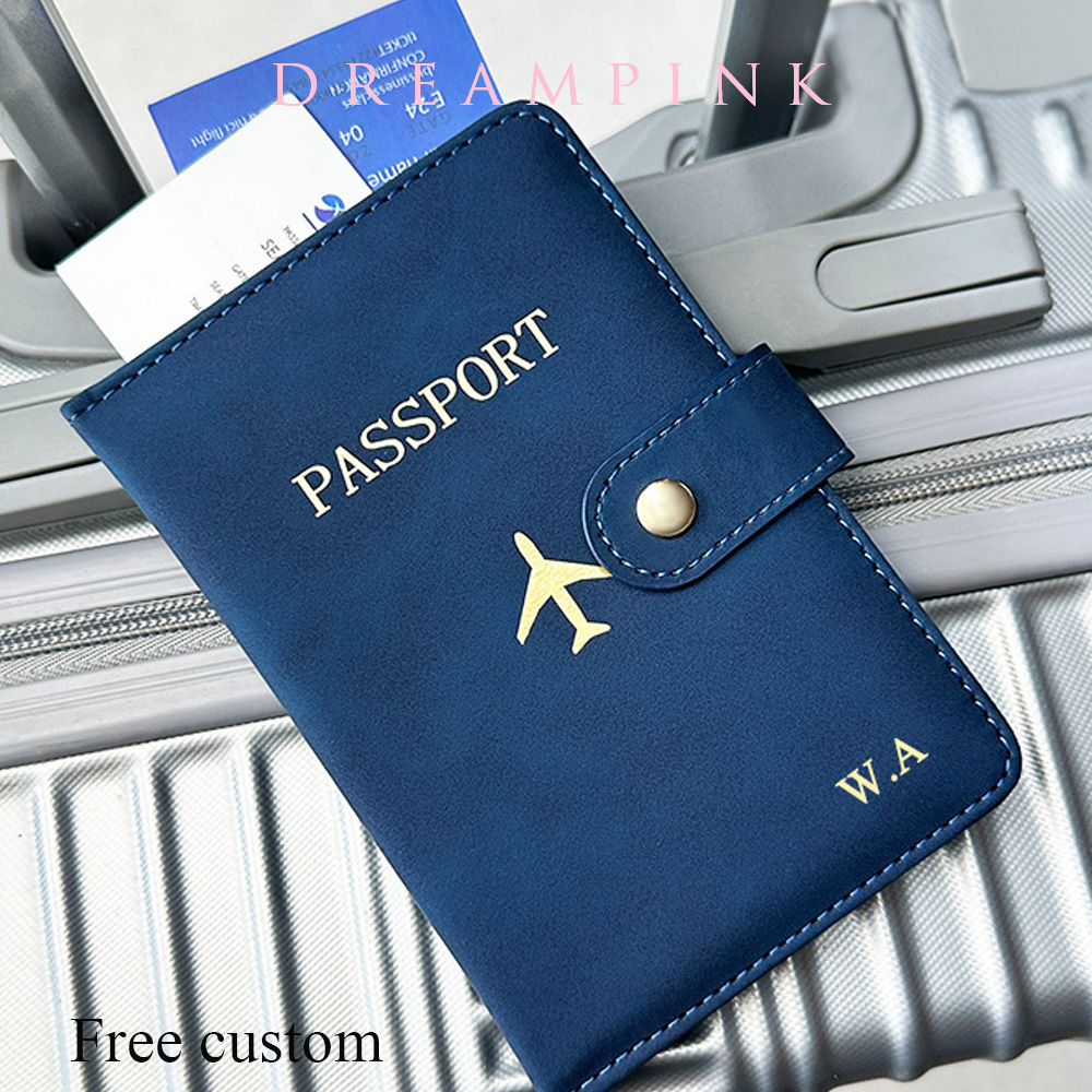 Travel Accessories Luxury - Dompet Paspor Perjalanan Nama Personalisasi Penutup