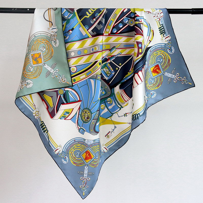 Travel Accessories Luxury - Syal Sutra 18MM Wanita, Bandana Gulung