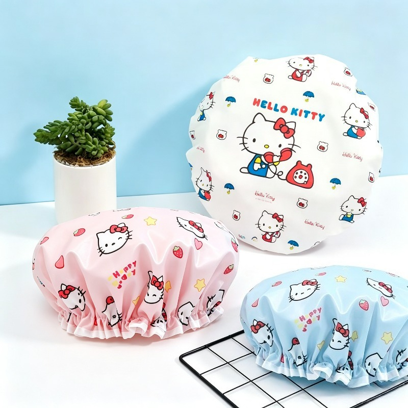 Travel Accessories In Japan - Topi Mandi Tahan Air Lapisan Ganda