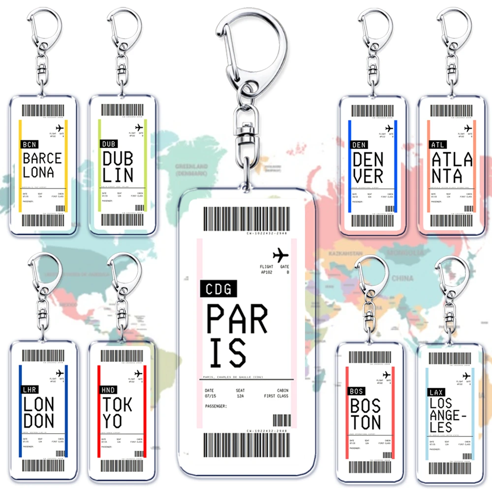 Travel Accessories Kmart - Pesawat tiket Boarding Pass gantungan kunci