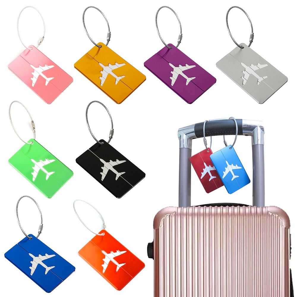 Travel Accessories Kmart - Label bagasi perjalanan Aluminium, koper bagasi