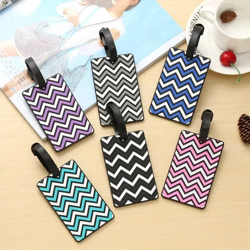 Travel Accessories Unique - Tag bagasi geometris untuk wanita pria