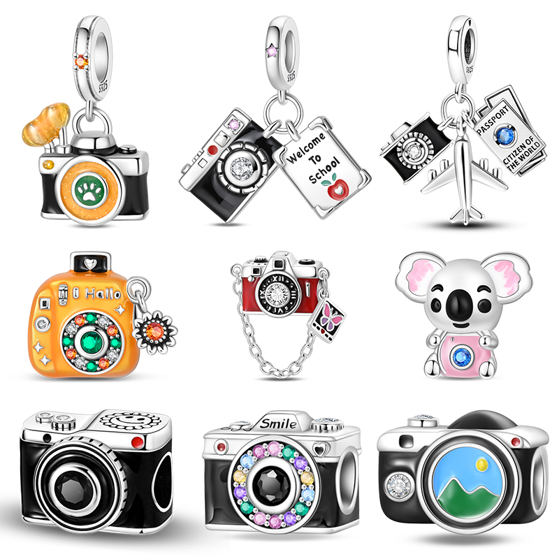 Travel Accessories Kmart - Gantungan Kamera Vintage Perak 925 Sterling,