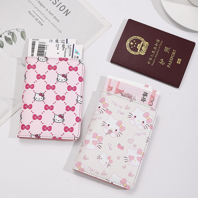 Travel Accessories Kmart - Hello Kitty Sampul Paspor Wanita Kulit