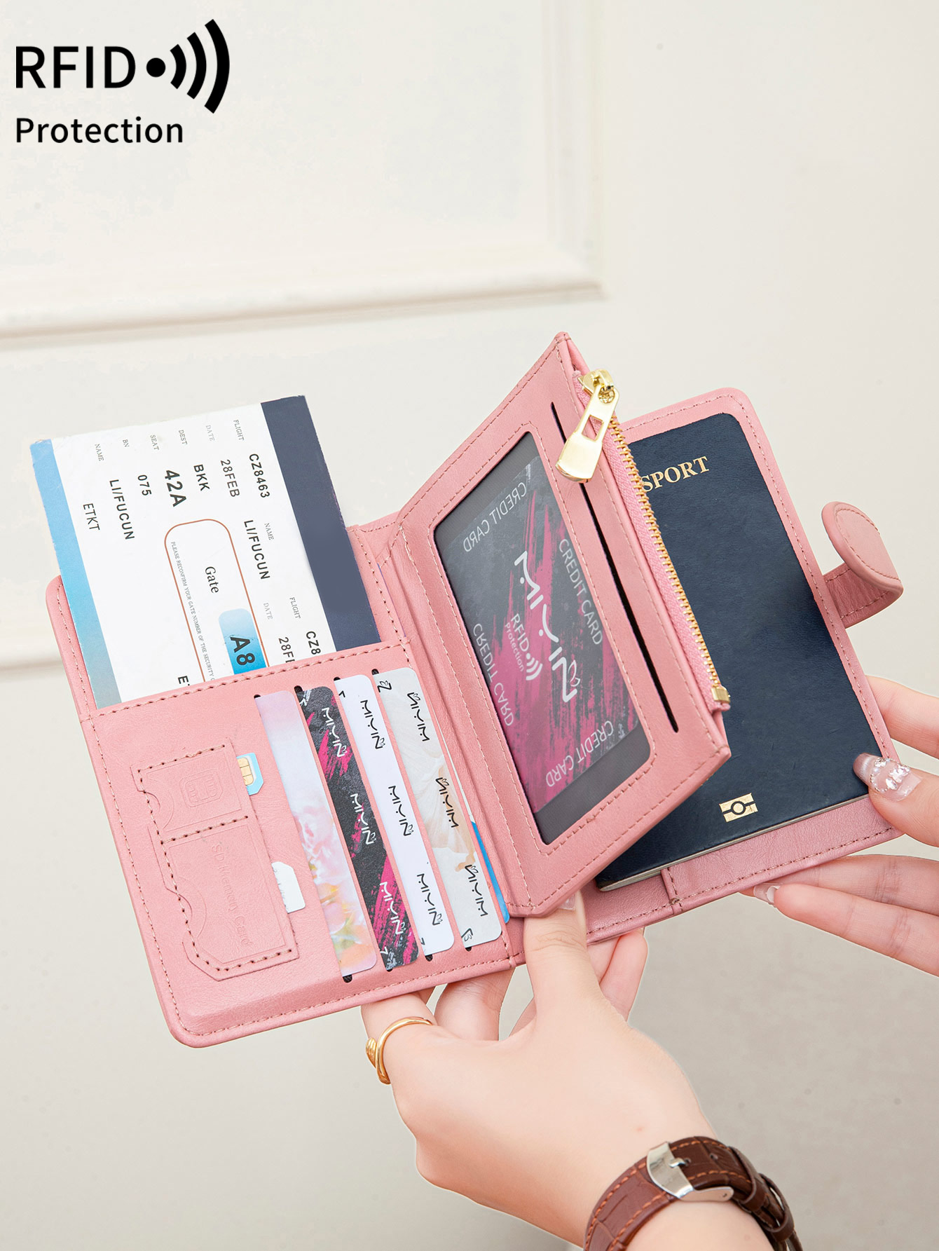Travel Accessories Rfid - Dompet Paspor Anti Maling RFID Multifungsi,