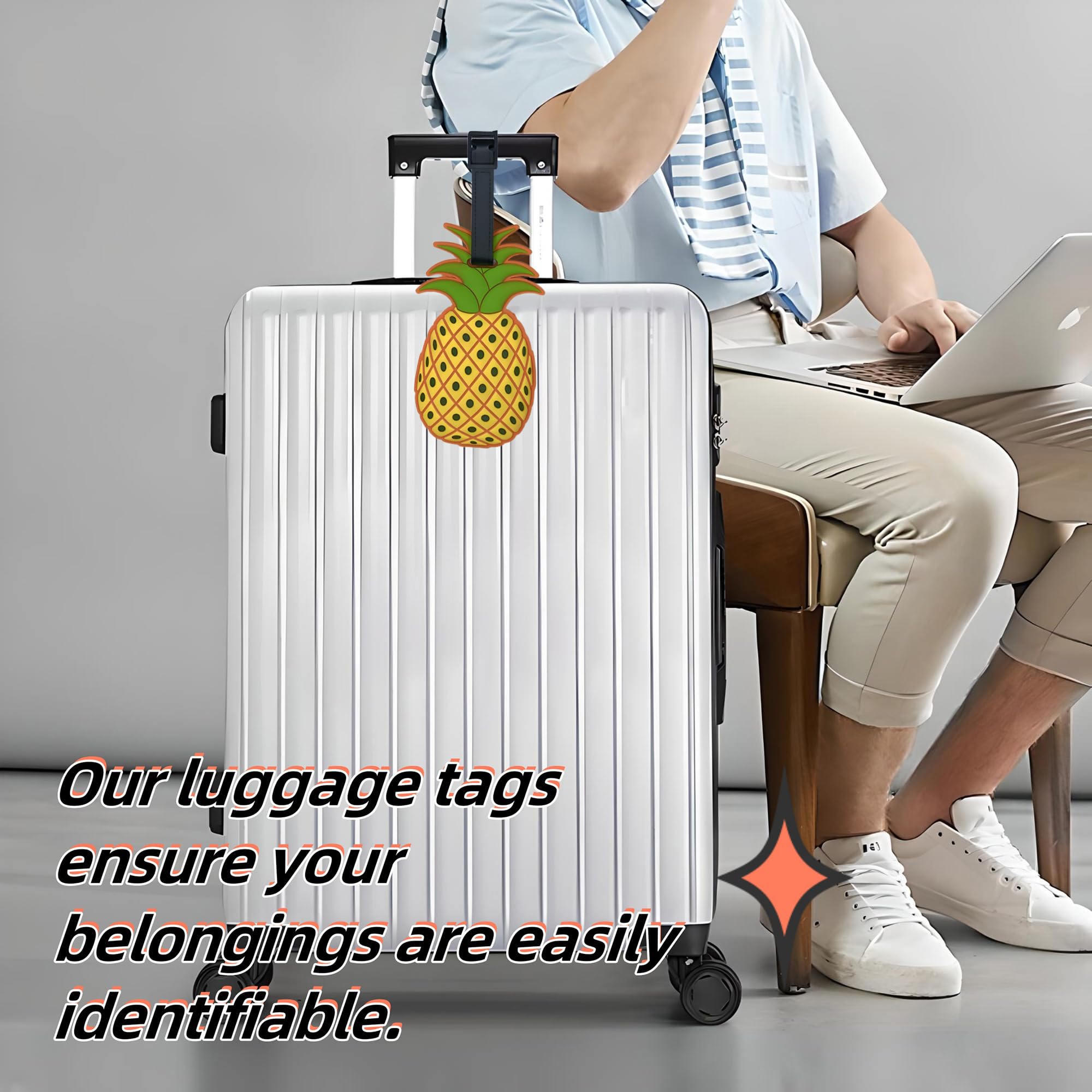 Tag Bagasi Stroberi Terong Wor - Travel Accessories Unique ulasan dan harga