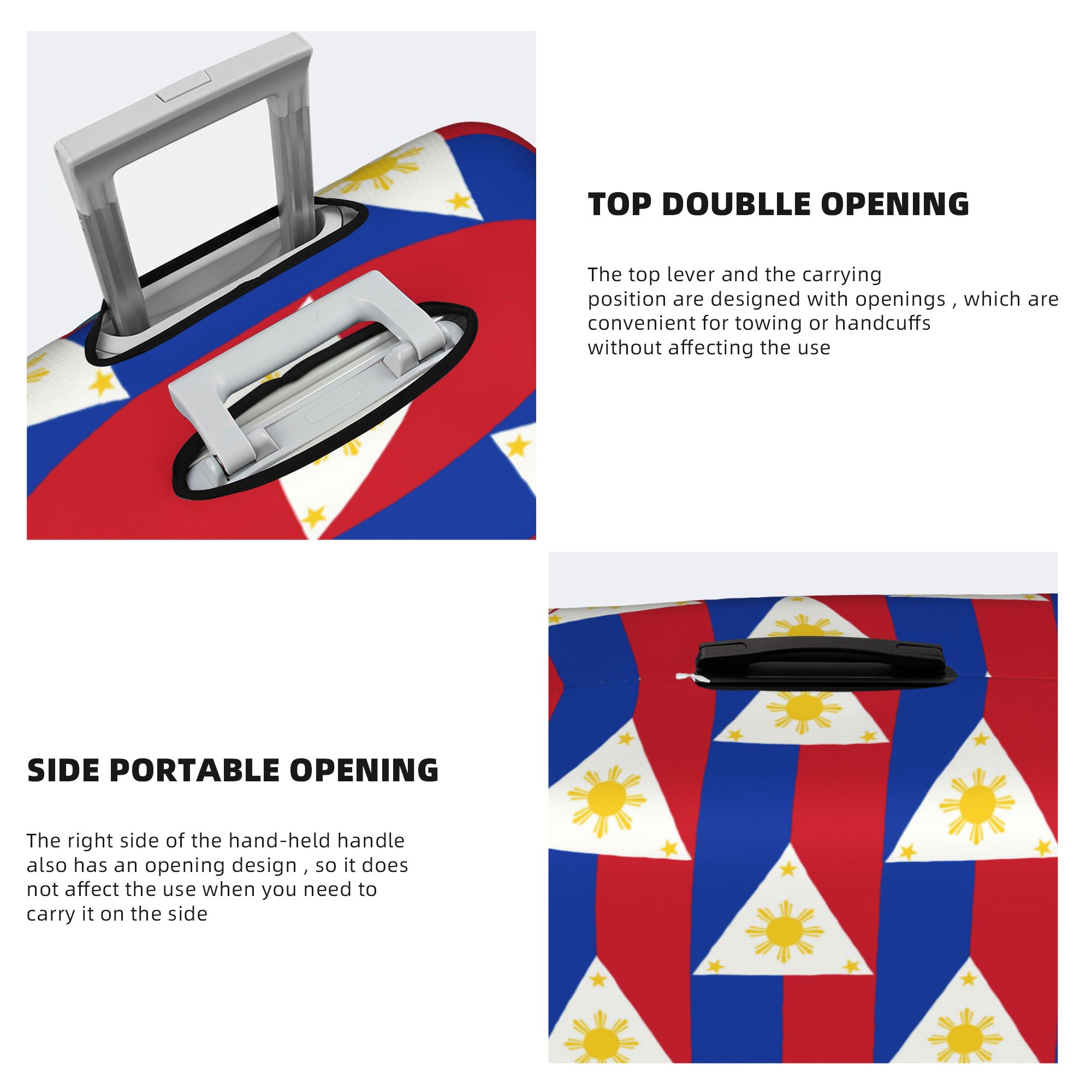 Penutup Bagasi Bendera Filipin - Travel Accessories Philippines ulasan dan harga