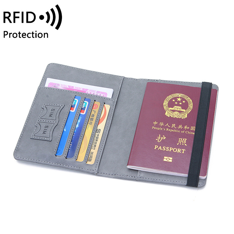 Tempat Paspor Kulit PU Uniseks - Travel Accessories Rfid ulasan dan harga