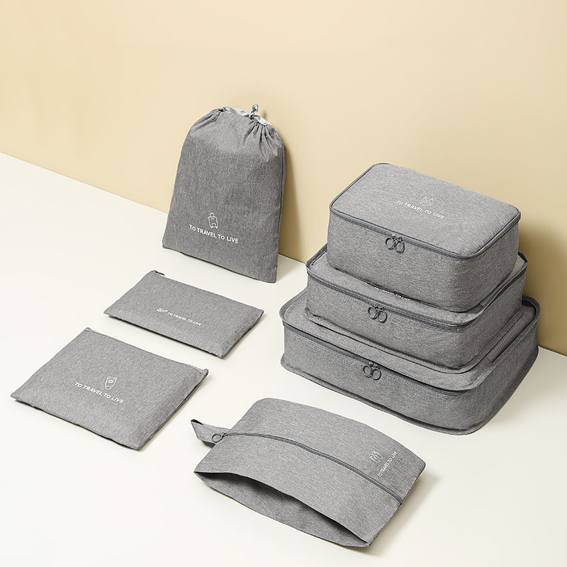 Set 7 Buah Packing Cube Perjal - Travel Accessories Pouch For Women ulasan dan harga