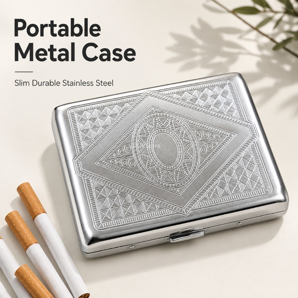 Kotak Rokok Stainless Steel Be - Travel Accessories Us ulasan dan harga