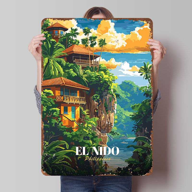 Poster Perjalanan El Nido Fili - Travel Accessories Philippines ulasan dan harga
