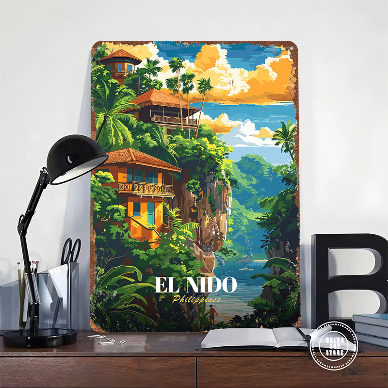 Poster Perjalanan El Nido Fili - Travel Accessories Philippines ulasan dan harga