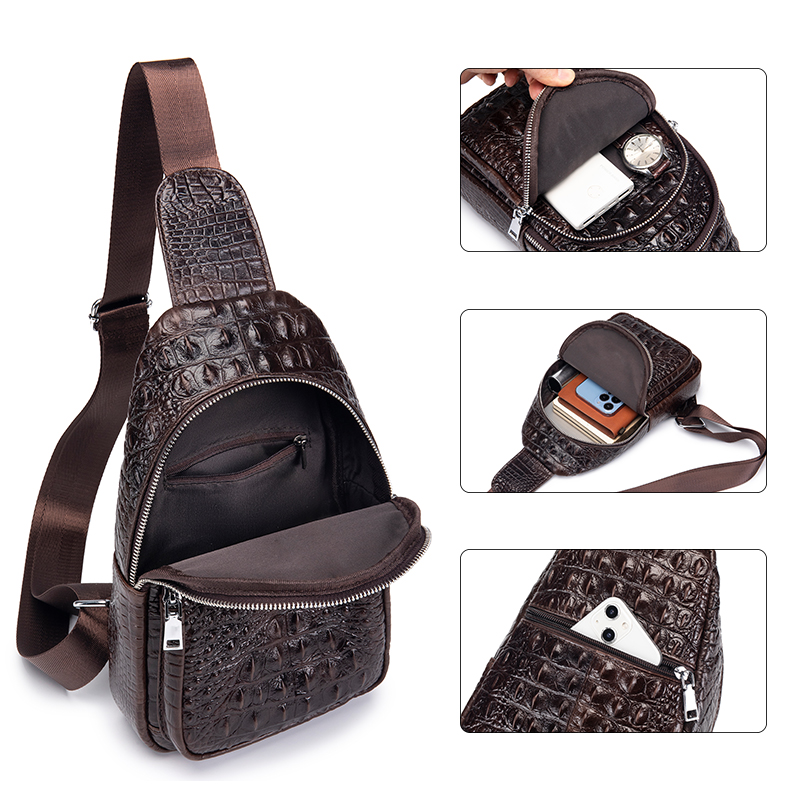 SCHLATUM Tas Dada Pria Kulit A - Travel Accessories Luxury ulasan dan harga