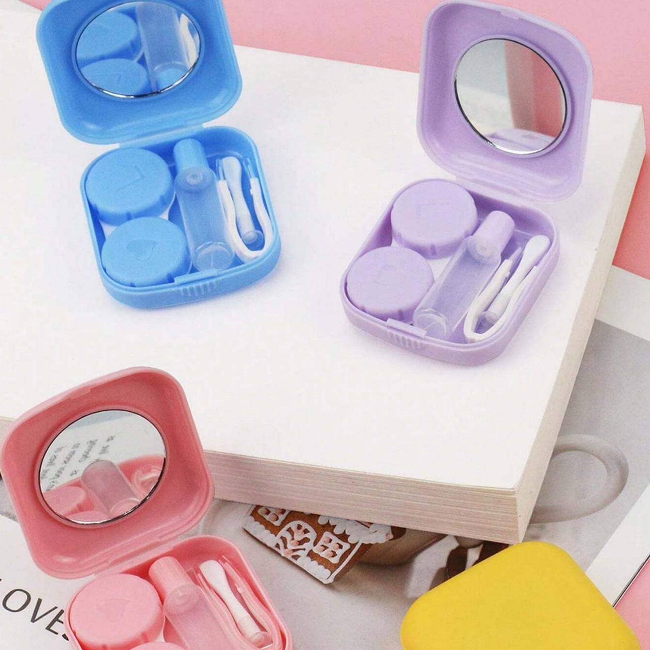 Kotak Lensa Kontak Mini Warna  - Travel Video Accessories ulasan dan harga