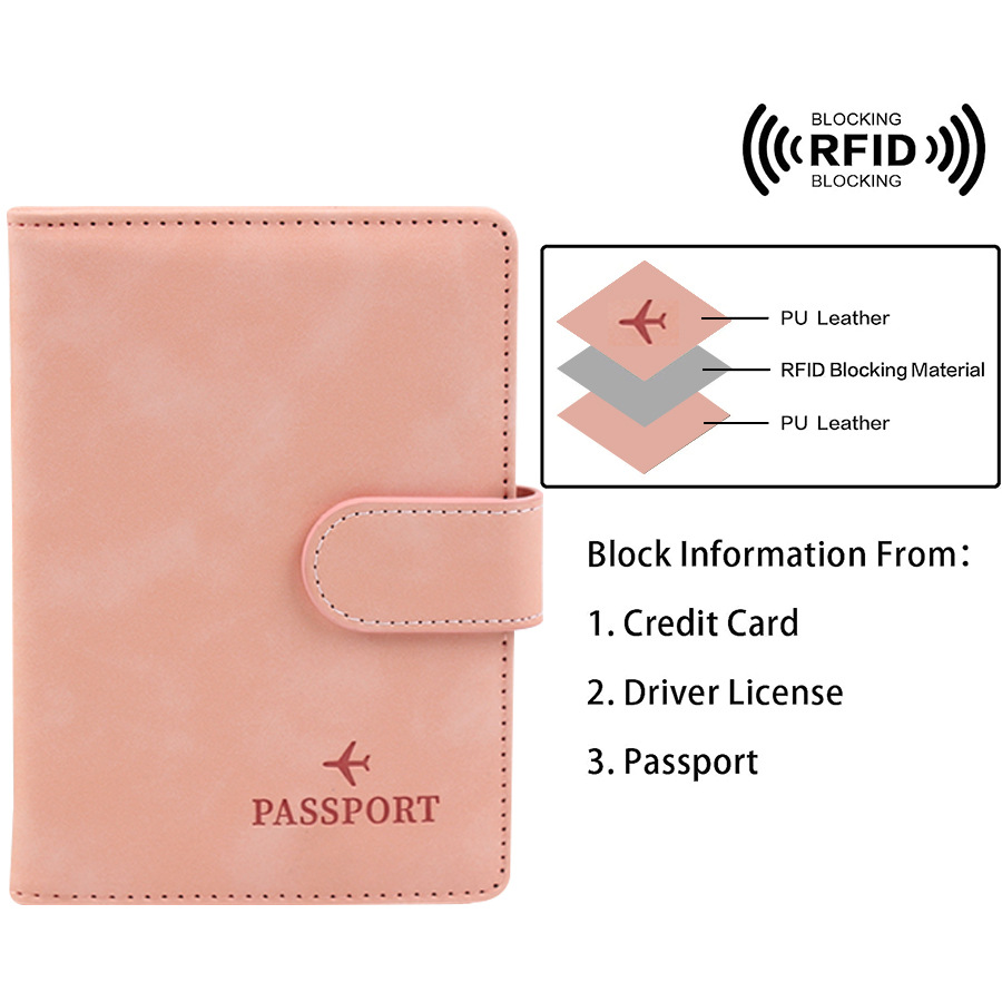 Penutup paspor tombol magnetik - Travel Accessories Rfid ulasan dan harga