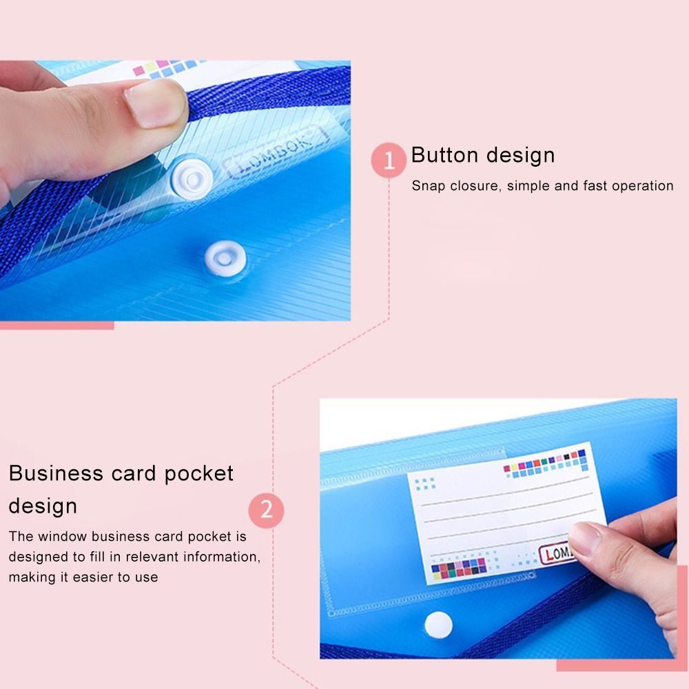 1-10 Buah Folder File Tombol J - Document Organizer Folder ulasan dan harga