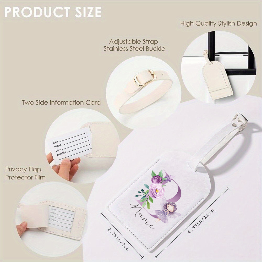 Tag Bagasi PU yang Dipersonali - Travel Accessories Unique ulasan dan harga