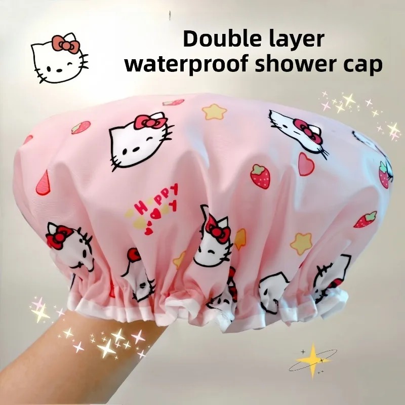 Topi Mandi Tahan Air Lapisan G - Travel Accessories In Japan ulasan dan harga