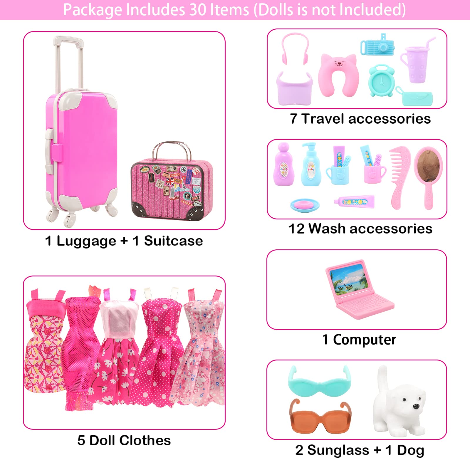 BARWA 30 buah 11.5 lnci furnit - Travel Accessories Girly ulasan dan harga