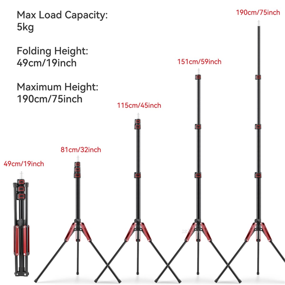 (2026 SUMMER) Tripod Lampu Alu - Travel Video Accessories ulasan dan harga