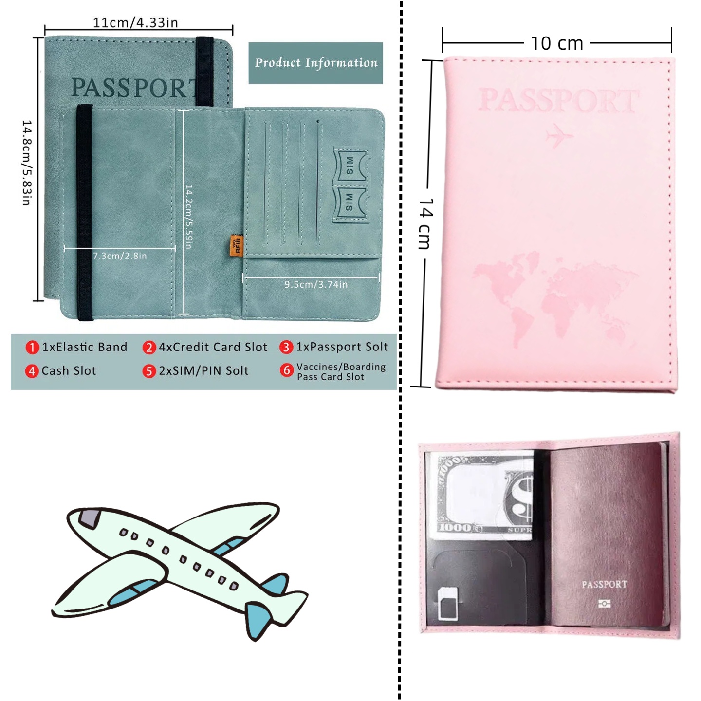 Sampul Paspor RFID Vintage unt - Travel Accessories Rfid ulasan dan harga