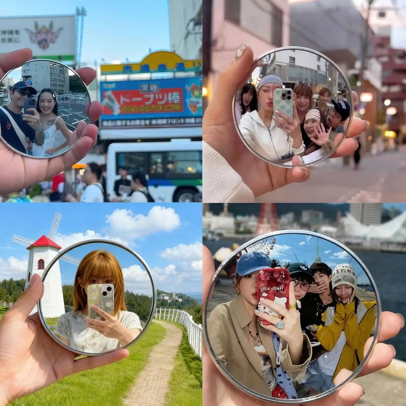 Cermin Cembung Bulat Portabel  - Travel Video Accessories ulasan dan harga