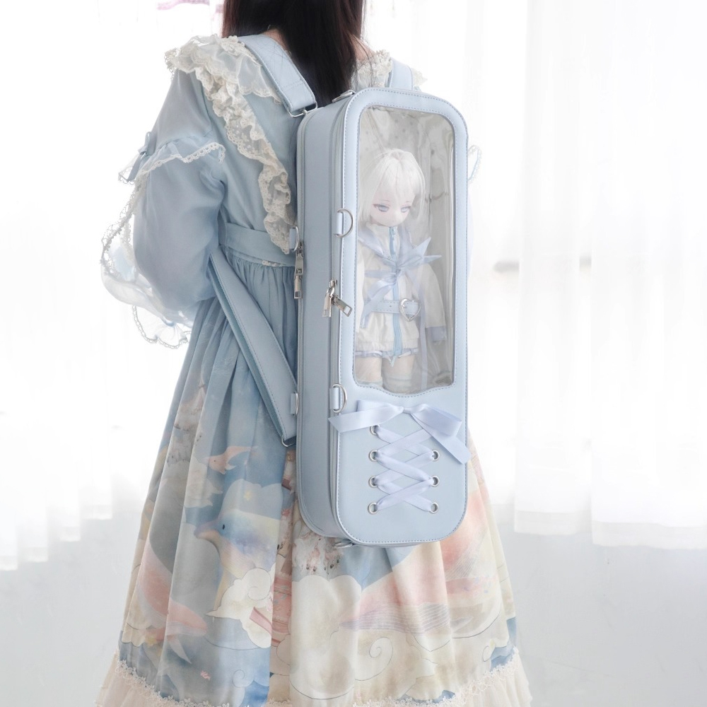 Tas Jinjing Boneka Kulit Imita - Travel Accessories Girly ulasan dan harga