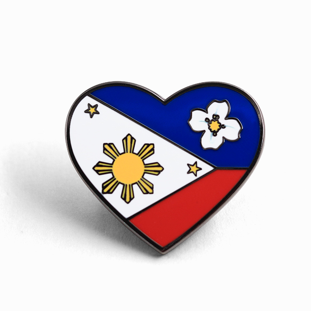 1 Buah Pin Enamel Bendera Hati - Travel Accessories Philippines ulasan dan harga